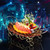 Acrylic Leaf Shape Fruit Tray and Shelf, Style: Shelf (Black) Acrylic Leaf Shape Fruit Tray and Shelf, Style: Shelf (Black)