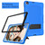 For Samsung Galaxy Tab A 10.1 (2019) / T510 Contrast Color Robot Shockproof Silicone + PC Protective Case with Holder(Blue Black)