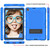 For Samsung Galaxy Tab A 10.1 (2019) / T510 Contrast Color Robot Shockproof Silicone + PC Protective Case with Holder(Blue Black)