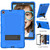 For Samsung Galaxy Tab A 10.1 (2019) / T510 Contrast Color Robot Shockproof Silicone + PC Protective Case with Holder(Blue Black)