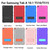 For Samsung Galaxy Tab A 10.1 (2019) / T510 Contrast Color Robot Shockproof Silicone + PC Protective Case with Holder(Blue Black)