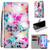 For Huawei Mate 20 Lite / Maimang 7 Coloured Drawing Cross Texture Horizontal Flip PU Leather Case with Holder & Card Slots & Wallet & Lanyard(Gradient Colorful Flower)