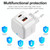 YSY-6087 20W PD + QC 3.0 Dual Ports Travel Charger Power Adapter, US Plug