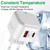YSY-6087 20W PD + QC 3.0 Dual Ports Travel Charger Power Adapter, US Plug