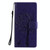 For OPPO Realme 7 Tree & Cat Pattern Pressed Printing Horizontal Flip PU Leather Case with Holder & Card Slots & Wallet & Lanyard(Purple)