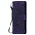 For LG K22 / K22 Plus Sun Embossing Pattern Horizontal Flip Leather Case with Card Slot & Holder & Wallet & Lanyard(Purple)
