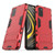For Xiaomi Poco M3 PC + TPU Shockproof Protective Case with Holder(Red)