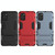 For Xiaomi Poco M3 PC + TPU Shockproof Protective Case with Holder(Red)