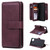 For OPPO Realme C11 Multifunctional Magnetic Copper Buckle Horizontal Flip Solid Color Leather Case with 10 Card Slots & Wallet & Holder & Photo Frame(Wine Red)