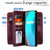 For OPPO Realme C11 Multifunctional Magnetic Copper Buckle Horizontal Flip Solid Color Leather Case with 10 Card Slots & Wallet & Holder & Photo Frame(Wine Red)