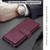 For OPPO Realme C11 Multifunctional Magnetic Copper Buckle Horizontal Flip Solid Color Leather Case with 10 Card Slots & Wallet & Holder & Photo Frame(Wine Red)