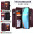 For OPPO Realme C11 Multifunctional Magnetic Copper Buckle Horizontal Flip Solid Color Leather Case with 10 Card Slots & Wallet & Holder & Photo Frame(Rose Gold)
