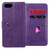 For OPPO A1k / Realme C2 Multifunctional Magnetic Copper Buckle Horizontal Flip Solid Color Leather Case with 10 Card Slots & Wallet & Holder & Photo Frame(Purple)