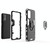 For Xiaomi Redmi Note 9 4G PC + TPU Shockproof Protective Case with Magnetic Ring Holder(Red)