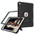 For iPad 10.2 2021 / 2020 / 2019 Contrast Color Robot Shockproof Silicone + PC Protective Case with Holder(Black)