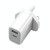 TOTUDESIGN CACQ-015 Glory Series 20W Type-C / USB-C + USB Fast Charging Travel Charger Power Adapter, UK Plug(White)