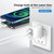 TOTUDESIGN CACQ-015 Glory Series 20W Type-C / USB-C + USB Fast Charging Travel Charger Power Adapter, UK Plug(White)