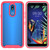 For LG K40 Starry Sky Solid Color Series Shockproof PC + TPU Protective Case(Red)