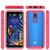 For LG K40 Starry Sky Solid Color Series Shockproof PC + TPU Protective Case(Red)