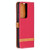 For Samsung Galaxy S21 Ultra 5G Color Matching Denim Texture Horizontal Flip Leather Case with Holder & Card Slots & Wallet & Lanyard(Red)