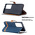 For Samsung Galaxy S21 Ultra 5G Color Matching Denim Texture Horizontal Flip Leather Case with Holder & Card Slots & Wallet & Lanyard(Dark Blue)