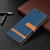 For Samsung Galaxy S21 Ultra 5G Color Matching Denim Texture Horizontal Flip Leather Case with Holder & Card Slots & Wallet & Lanyard(Dark Blue)