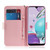 For LG K31 3D Colored Drawing Horizontal Flip Leather Case with Holder & Card Slots & Wallet & Lanyard(Magnolia)