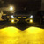 H11 / H8 2 PCS DC12-24V / 8.6W Car Double Colors Fog Lights with 24LEDs SMD-3030 & Constant Current, Bag Packaging(White Light + Gold Light)