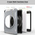 For iPad mini (2019) & mini 4 360 Degree Rotation PC+TPU Protective Cover with Holder & Hand Strap(Grey)