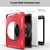 For iPad mini (2019) & mini 4 360 Degree Rotation PC+TPU Protective Cover with Holder & Hand Strap(Red)