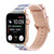Ethnic Leather Watch Band For Apple Watch Series 7 45mm / 6 & SE & 5 & 4 44mm / 3 & 2 & 1 42mm(Pink)