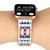Ethnic Leather Watch Band For Apple Watch Series 7 45mm / 6 & SE & 5 & 4 44mm / 3 & 2 & 1 42mm(Pink)