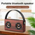 D10 Bluetooth 4.2 Portable Wooden Handheld Bluetooth Speaker(Red Wood Texture)