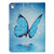 For iPad Air / Air 2 / iPad Pro 9.7 (2016) / iPad 9.7 (2017) / iPad 9.7 (2018) Colored Drawing Pattern Horizontal Flip PU Leather Case with Holder & Card Slots(Blue Butterfly)