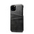 Suteni Calf Texture Back Cover Protective Case with Card Slots for iPhone 11 Pro Max(Black)