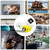 YG300 400LM Portable Mini Home Theater LED Projector with Remote Controller, Support HDMI, AV, SD, USB Interfaces, (Built-in 1300mAh Lithium battery)(Yellow)