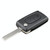 For PEUGEOT Car Keys Replacement 2 Buttons Square Car Key Case with Grooved and Holder