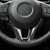 Car Carbon Fiber Steering Wheel Decorative Sticker for Mazda Axela 2014-2016