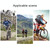 TOSEEK Matte Full Carbon Fiber Road Bicycle Water Bottle Holder (Green)