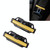 DM-013 2PCS Universal Fit Car Seatbelt Adjuster Clip Belt Strap Clamp Shoulder Neck Comfort Adjustment Child Safety Stopper Buckle(Yellow)