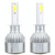 2 PCS  H1 18W 1800 LM 6000K IP68 Canbus Constant Current Car LED Headlight with 2 COB Lamps, DC 9-36V(White Light)