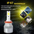 2 PCS H8/H9/H11 18W 1800 LM 3000K IP68 Casnbus Constant Current Car LED Headlight with 2 COB Lamps, DC 9-36V(Gold Light)