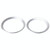 2 PCS/Set Zinc Alloy Steering Wheel Decoration Ring Sticker Logo Car Styling Modification Car Front Logo Ring Decoration Rear Cover Trim Hood Emblem Rings for BMW 3 Series(Silver)