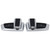2 PCS Intelligent Induction HD Projection Car Door Welcome Lamps Display Logo for Ferrari(Silver)