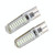 2PCS T10 3W 16 SMD-4014 LEDs Car Clearance Lights Lamp, DC 12V(Ice Blue Light)