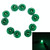 10PCS 2W T4.7 Wedge Instrument Panel LED Light Dashboard Gauge Cluster Indicator Lamp Bulb (Green Light)