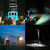 DC 10-30V 27W 2500LM 6000K Waterproof Vehicle Car Boat Marine External Work Lights Emergency Lights 60 Degrees Adjustable Flood Light LED Car Bulbs with 9 Intense Wafer LED Lights(White Light)