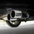 Universal Car Styling Stainless Steel Straight Double Outlets Exhaust Tail Muffler Tip Pipe(Black)