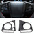 2 in 1 Carbon Fiber Steering Wheel Button Trim Interior DIY Sticker for Honda Civic 10th Gen(Deluxe)