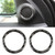 2 PCS Car Front Horn Carbon Fiber Decorative Sticker for Jeep Grand Cherokee